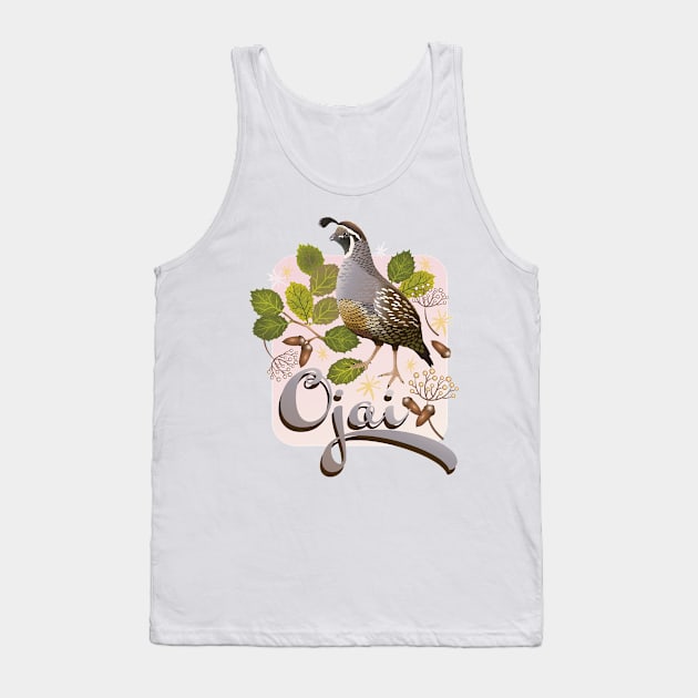 Ojai Quail Tank Top by Pamelandia